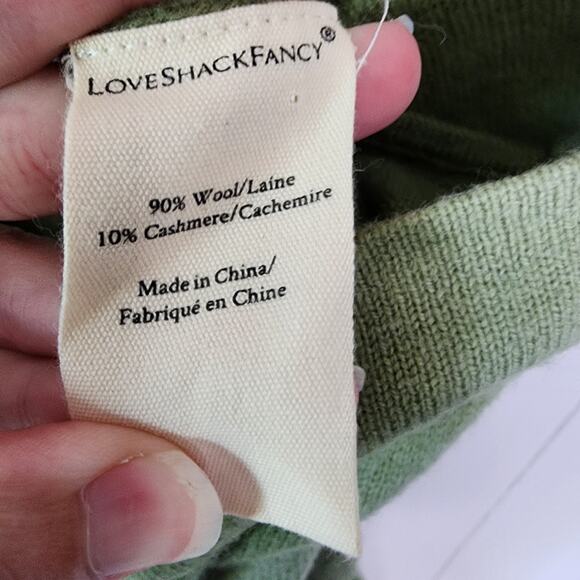 LoveShackFancy Nala Tie Dye Cashmere Blend Overalls Tie Strap Belted Jumpsuit Xs - Picture 6 of 12